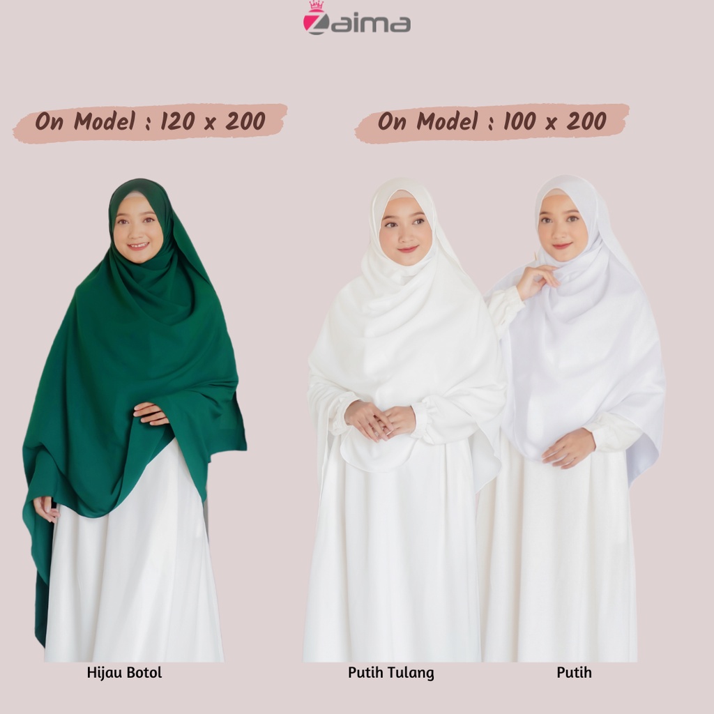 Pashmina Jumbo 220 x 120 cm Diamond Crepe Lebar Syari'i Tebal-1