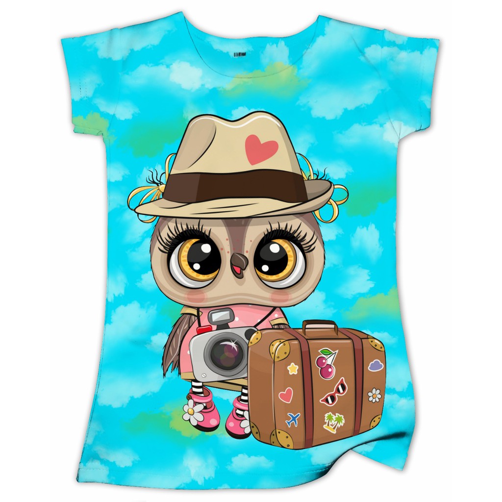 Dress Anak Perempuan Karakter OWL / Baju Anak Perempuan OWL
