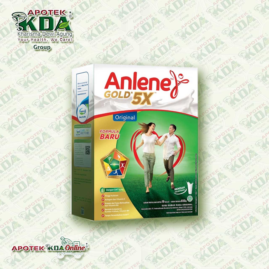 ANLENE GOLD 5X 650 GRAM | SUSU LANSIA