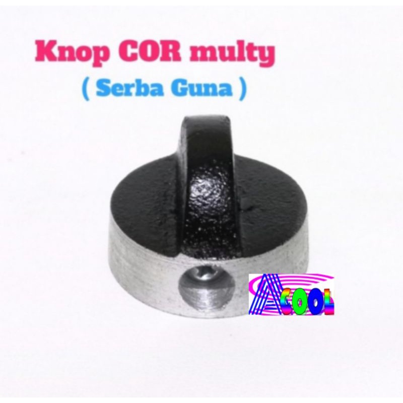 Knop Besi HITAM Multi Kompor Gas/Tombol Putaran Babet Cor