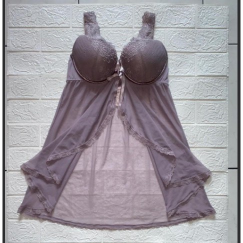 Valege Baby doll lingerie -Mauve