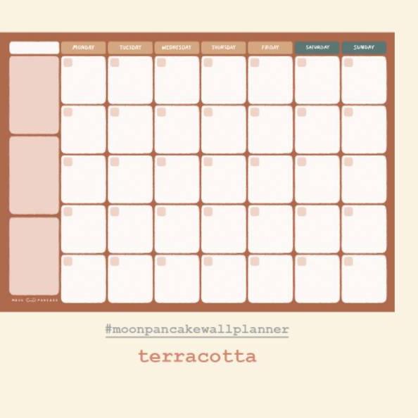 

Recomended.. Moon Pancake Wall Monthly Planner