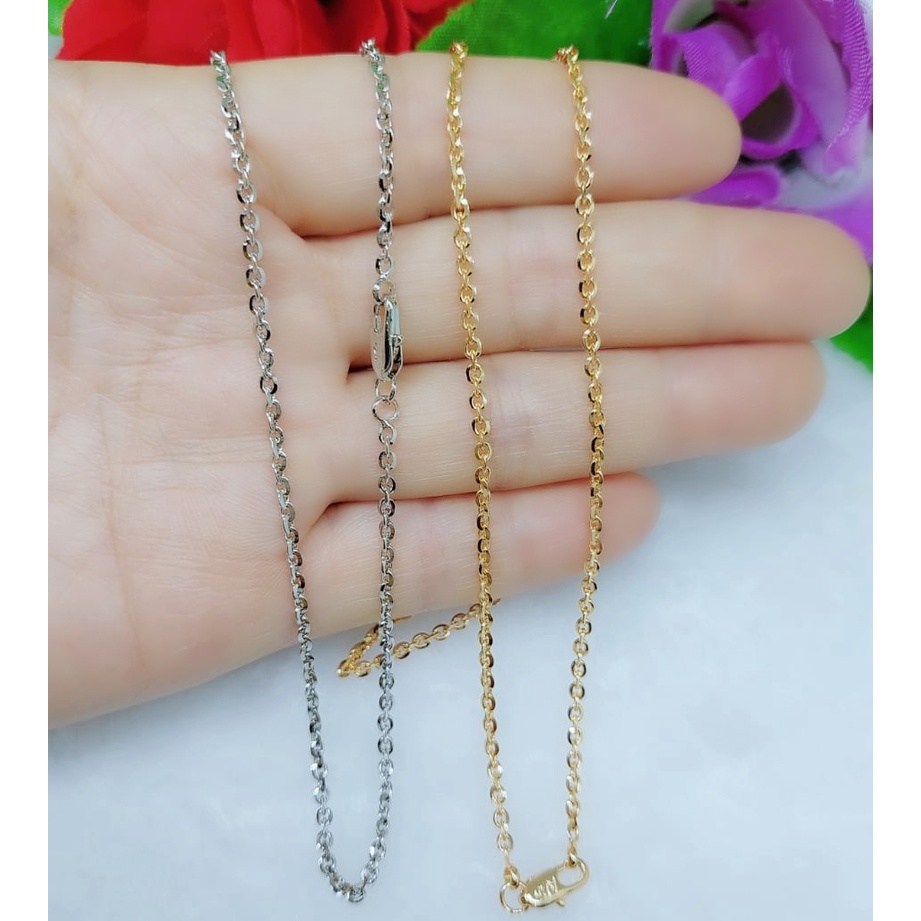 Kalung xuping rantai polos lapis emas (lebar 2.3mm)