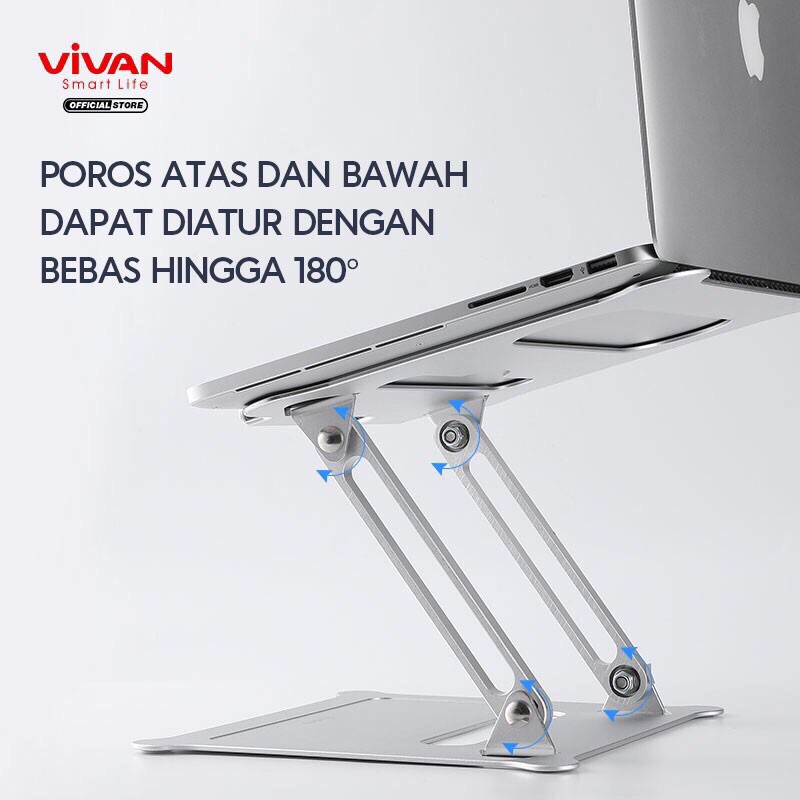 VIVAN VLS01 Laptop Cooling Stand Aluminum Alloy Liftable &amp; Foldable