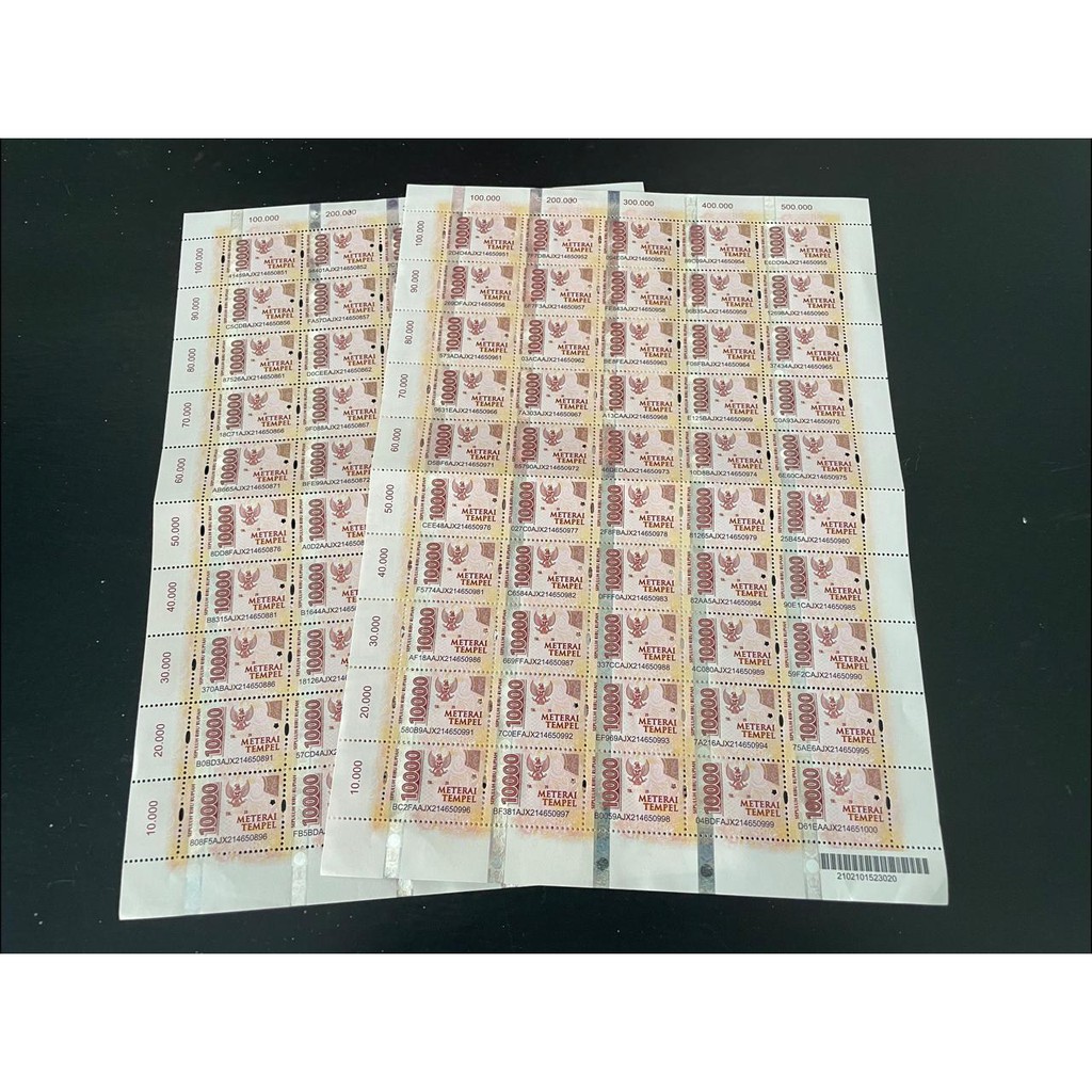 

Materai 10000 Asli Original Kantor Pos Indonesia Siap Kirim Ke Seluruh Indonesia