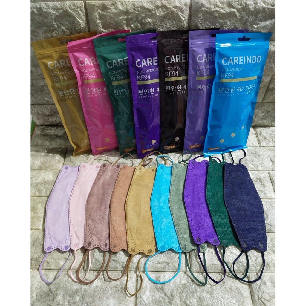 Masker KF94 Careindo Masker Korea KF94 Warna Pastel