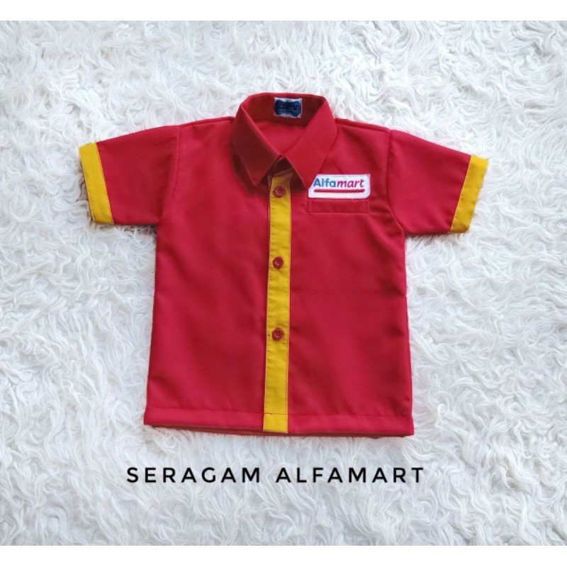 Baju seragam Alfamart mini/baju kostum Alfamart