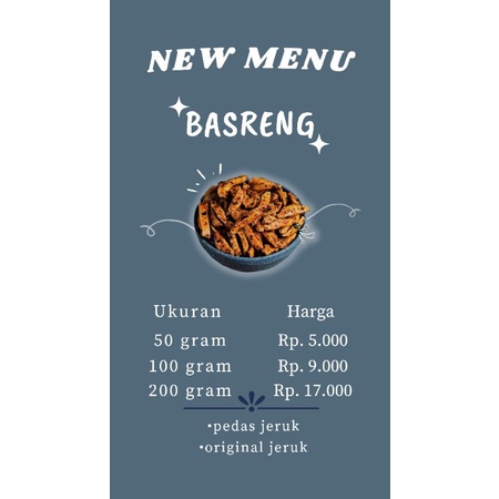 

Basreng Pedas Jeruk & Original Jeruk