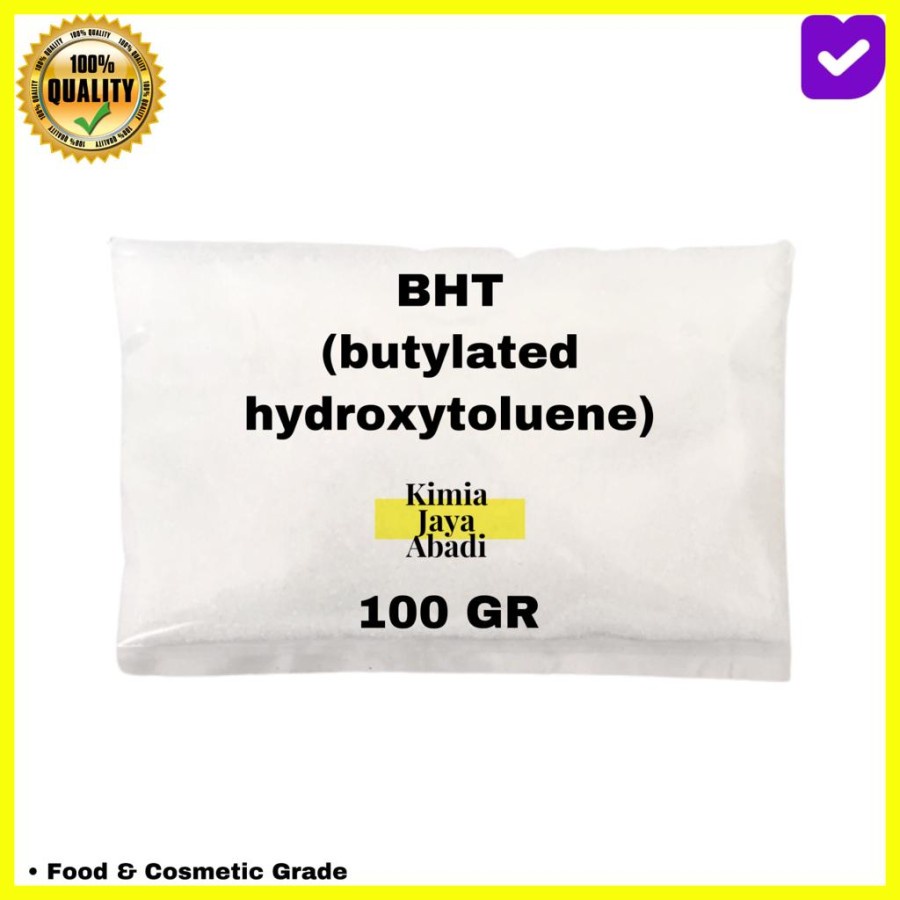 

BHT / Butylated hydroxytoluene / BHT Antioxidant 100 Gram