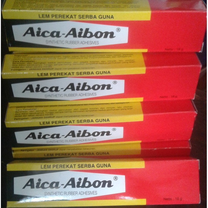 Lem Kuning Aica Aibon Tube 40 Gram Serbaguna untuk Besi Kayu Karpet Plastik Pakaian Kain Sepatu dll