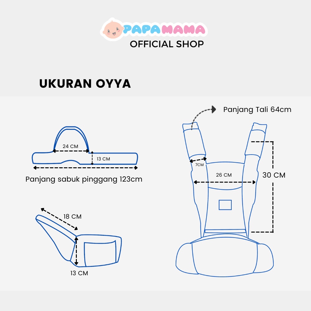 Papamama Oyya - Hipseat Carrier - Oyya : 7001