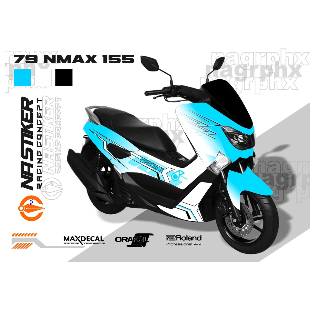 DECAL NMAX FULLBODY PETRONAS NMAX-79