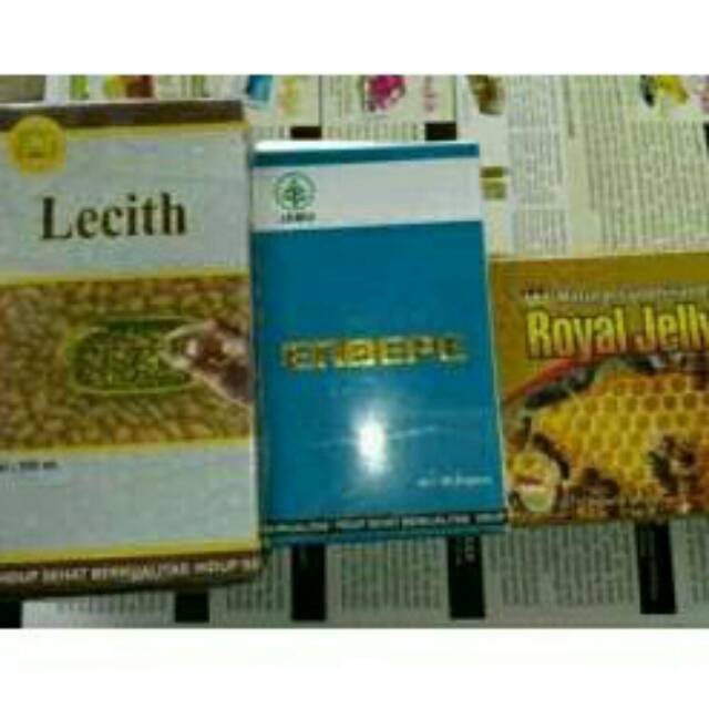 Jual OBAT STROKE HERBAL ENBEPE LECITHIN ROYAL JELLY [ ORIGINAL