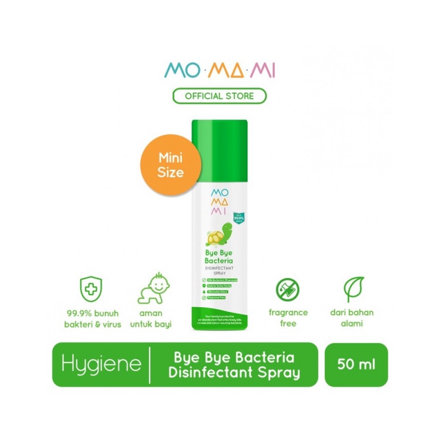 Momami Bye Bye Bacteria Disinfektant Spray 50 ml