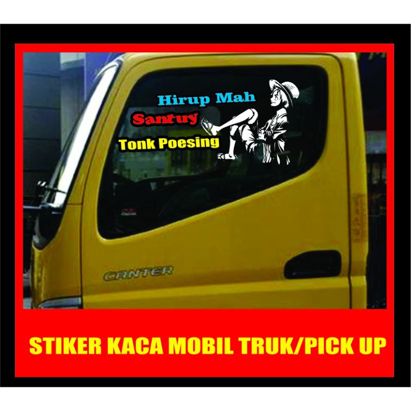 CUTTING STICKER KACA MOBIL PICK UP / TRUCK