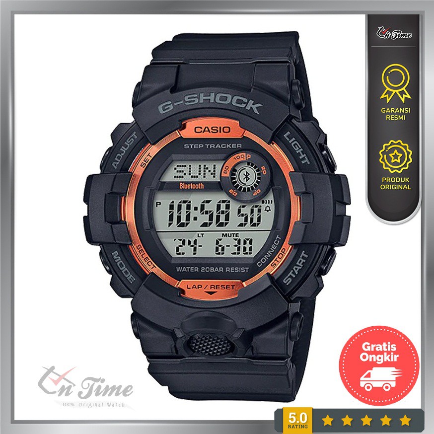 Casio G-Shock GBD-800SF-1DR Digital Black Orange Original