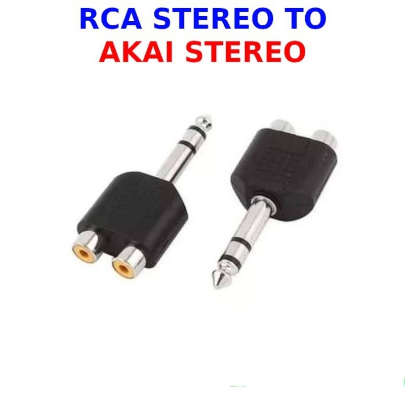 JEK MIC TO COVER RCA STEREO JEK MIC KELUAR 2 RCA