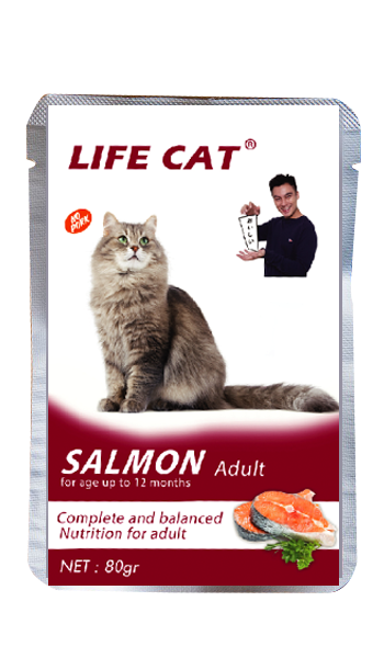 LIFE CAT Pouch 85gr Wet Cat Food / Makanan Kucing Basah 85Gr