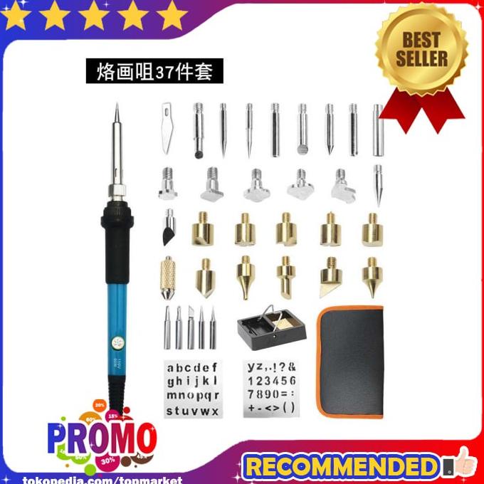 

Solder Alat Lukis Wood Burning Pen Pyrography 37 Set - A59276