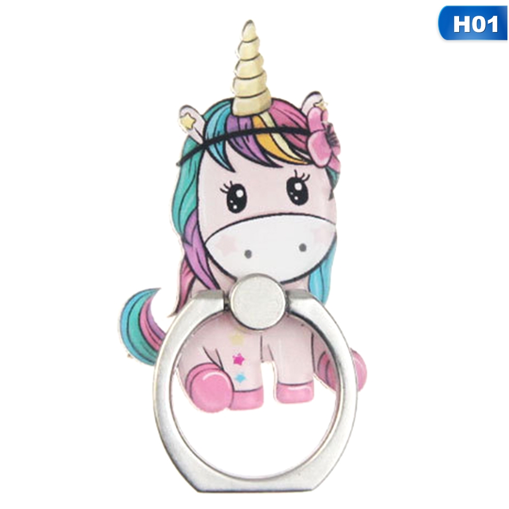 Ring Cincin Motif Kartun Kuda Unicorn Lucu Warna Pelangi Untuk