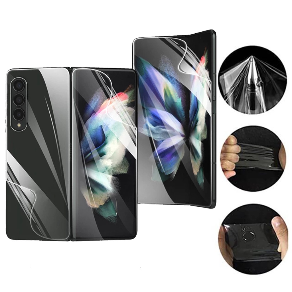 1 Set Pelindung Layar Hydrogel Anti Gores Untuk Samsung Galaxy Z Fold 4