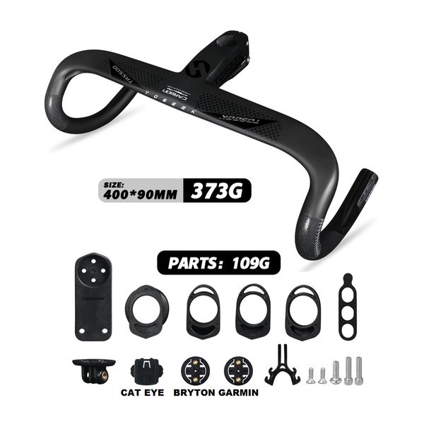 Dropbar Carbon TOSEEK TR5500 Integrated Compact Stem 28.6 stang balap roadbike rb drop bar karbon BA