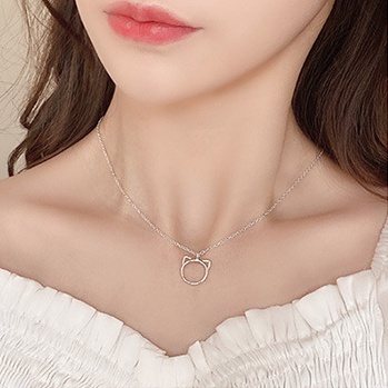 Kalung Mutia rawanita korea Kupu-kupu Manis Warna Akrilik Kalung Fashion Rantai Aesthetic Liar