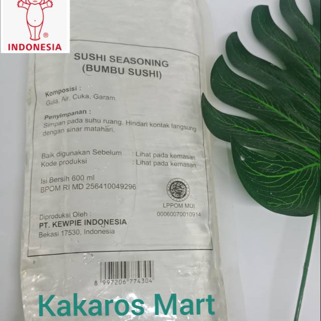 

Kewpie Sushi Seasoning Cuka 600 Ml HALAL MUI