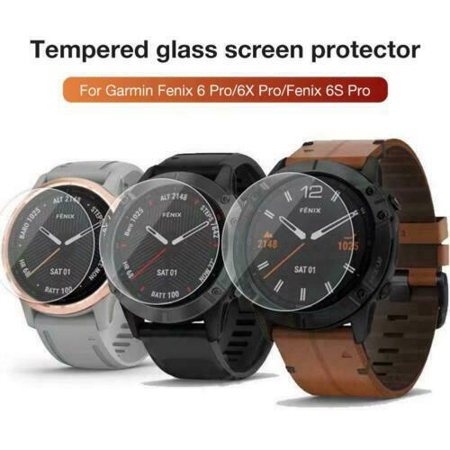 2Pcs Pelindung Layar Tempered Glass untuk Garmin Fenix 6 6S 6x Pro
