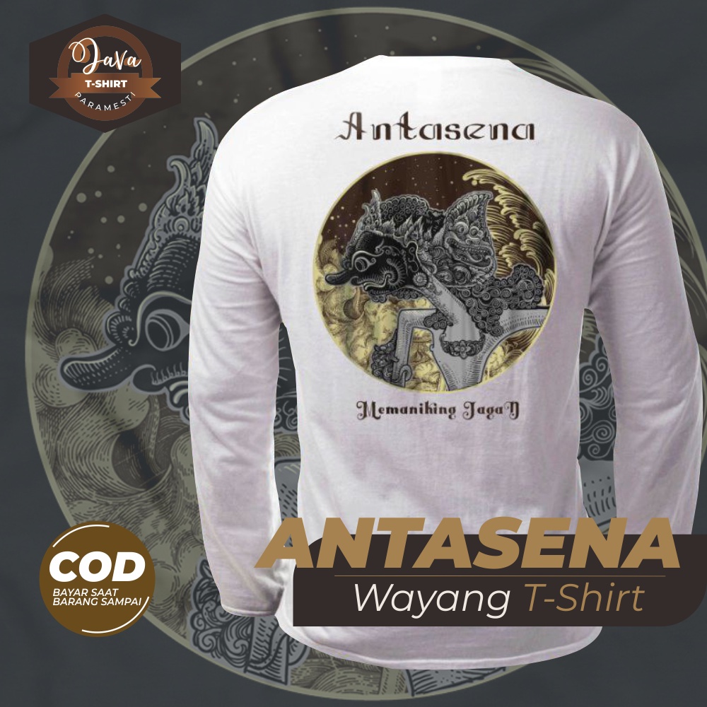 Kaos Pria Wanita Antasena Java T-Shirt Paramesti Lengan Panjang All Size Jumbo