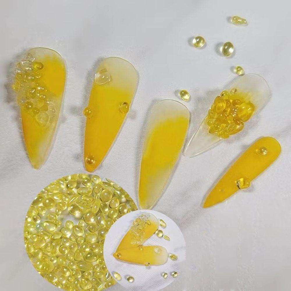 AUGUSTINA Agustina Nail Art Rhinestones Glitter Mermaid Membuat Perhiasan Manikur Aksesoris DIY Craft Manik-Manik Kristal Batu Tidak Teratur