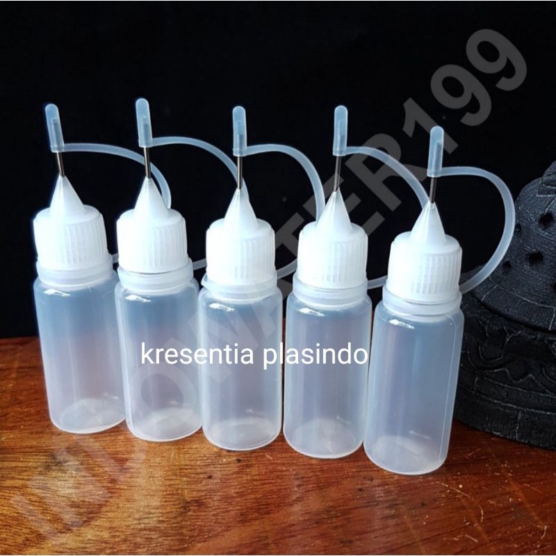 

botol Glue Applicator Bottle botol lem quilling scrapbooking jarum craft 10mL botol isi 5 botol