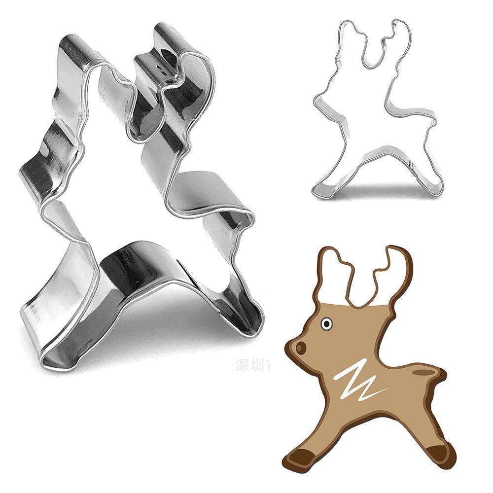 Solighter Cookie Cutter Alat Dapur Kue Coklat Xmas Rusa