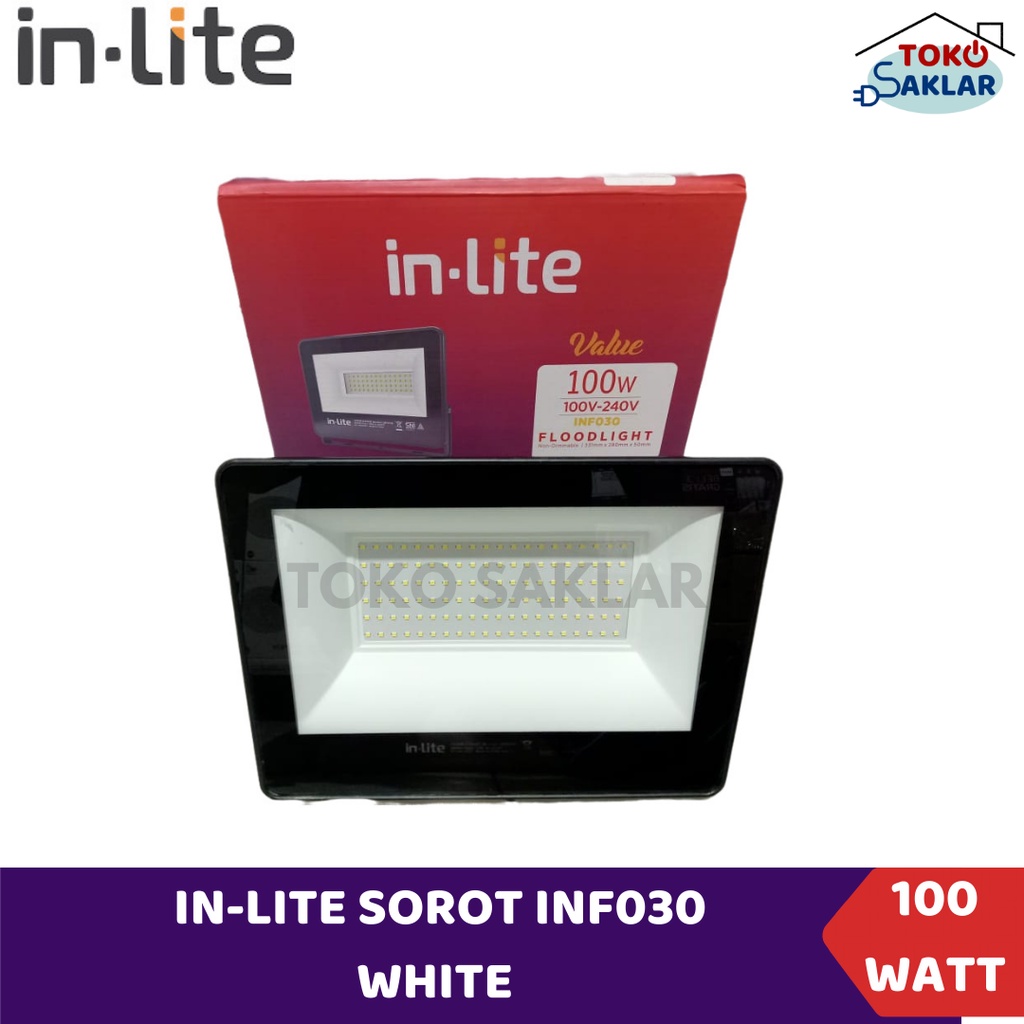Inlite Lampu Sorot 100 Watt LED Inlite Sorot INF030 Floodlight