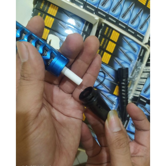 Pipa asbak portable / holder stick rkok/ asbak pemantik bisa dicas