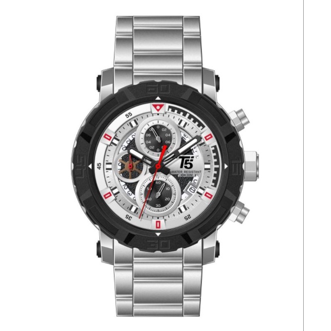 Jam Tangan Pria T5 H3814 chronograph tahan air 0riginal