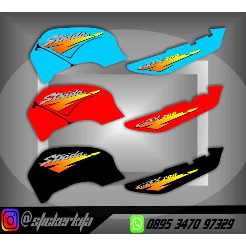 striping honda CBX200 striping honda strada