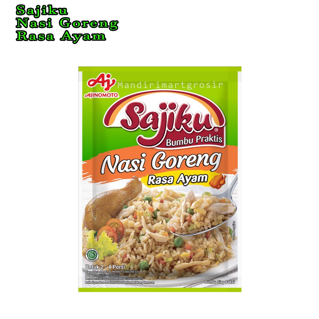 BUMBU SIAP PAKAI * NASI GORENG * RASA AYAM * SAJIKU * 20g