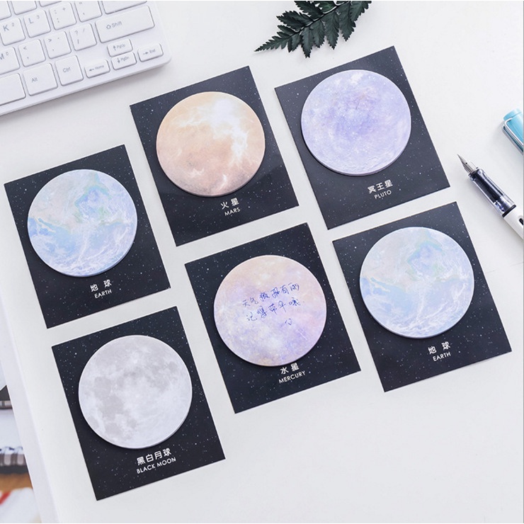 RB01 FUNSTORE STICKY NOTE BENTUK PLANET /STICKY NOTE PLANET-4
