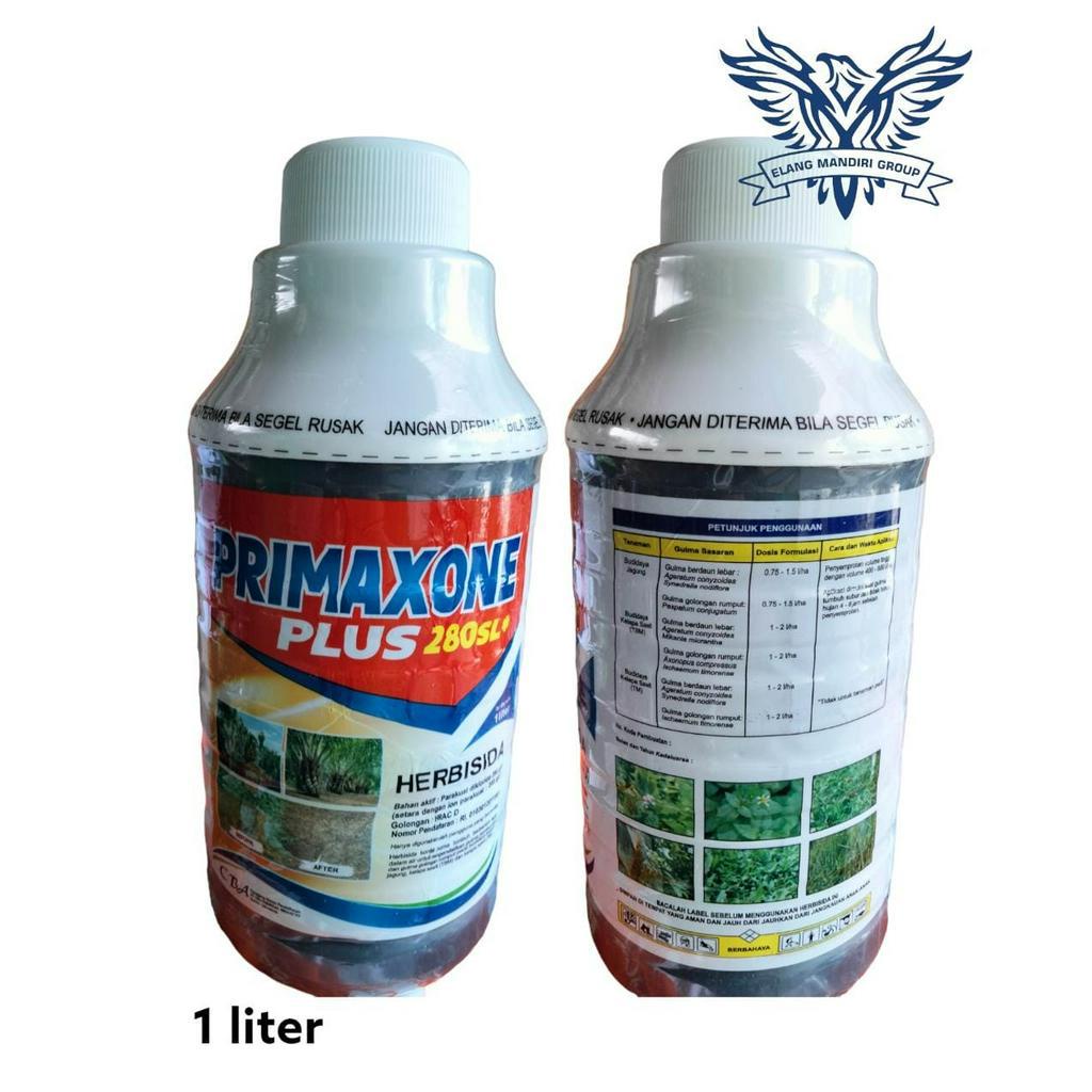 PRIMAXONE  PLUS 280 SL 1 Liter HERBISIDA Pengendali Gulma Berdaun Lebar Parakuat Diklorida 276 g/L CBA Gramoxone