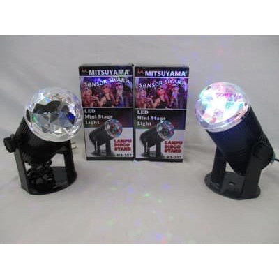 MS357 Lampu Disco stand Sensor Suara Mitsuyama karaoke Pesta lampu hias LED original lampu sorot warna warni