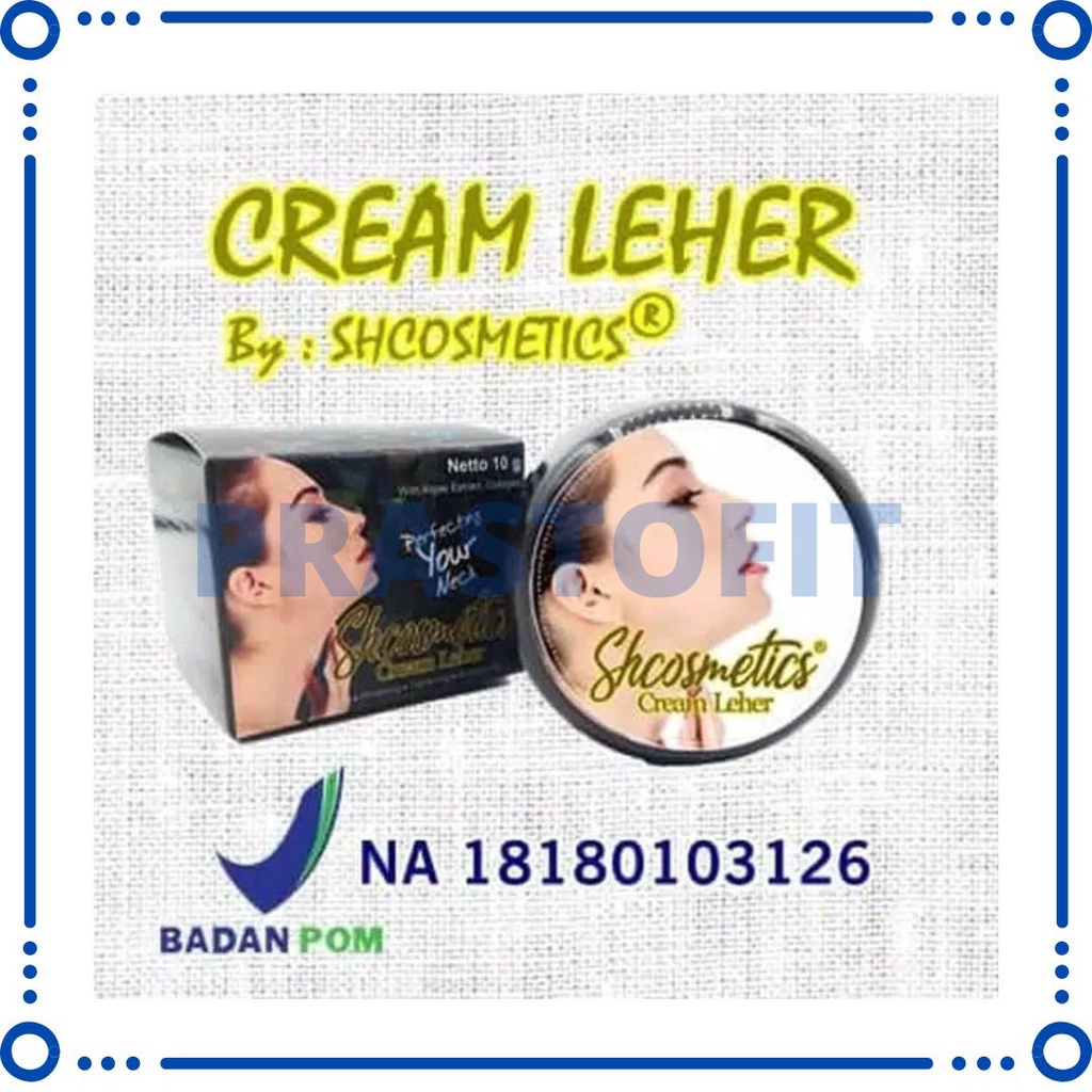 Cream Pemutih Leher BPOM Paling Ampuh Ketiak Hitam Pria Wanita Original SH Cosmetics