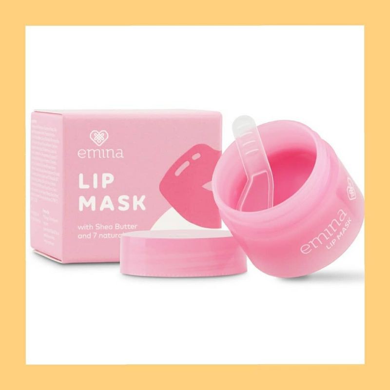 ❤ Miss.Vinka ❤ Emina Lip Mask Sleeping Mask Shea Butter 7 Natural oil BPOM 9g