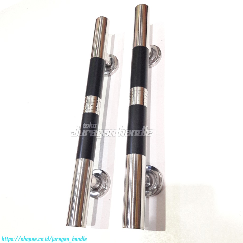 handle pintu rumah 33 cm warna hitam gagang pintu minimalis stainless tarikan pintu rumah mewah awet