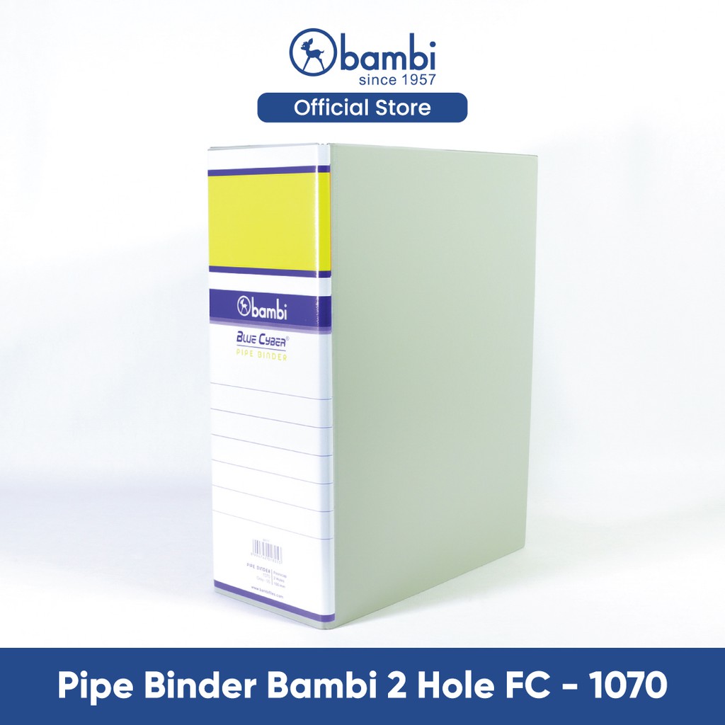 

Bambi Pipe Binder Folio EXTRA JUMBO SIZE 100 mm With Full Spine 4 Colour Labels 1070