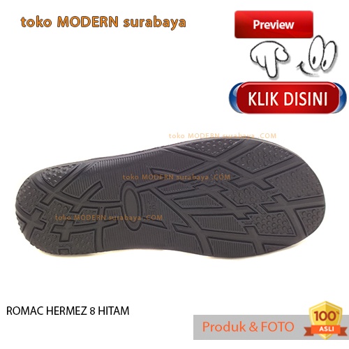 ROMAC HERMEZ 8 HITAM sandal pria sandal jepit flat flip flop