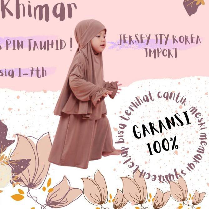 ✥ set French khimar anak perempuan - gamis anak perempuan + cadar - Gamis anak perempuan by aghniyya