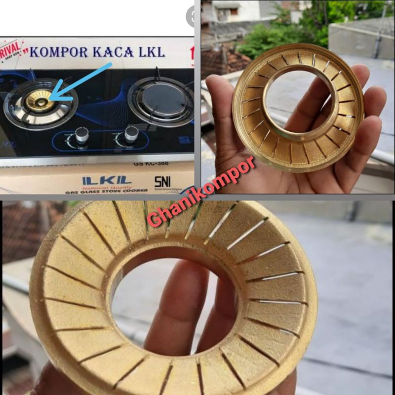 Sumbu kompor Lkl kaca - Barner kompor gas Lkl