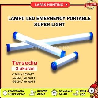 LAMPU LED EMERGENCY SUPER TERANG MAGNET TEMPEL 30W 60W 80W LAMPU DARURAT LAMPU GANTUNG PORTABLE LAMPU CAMPING