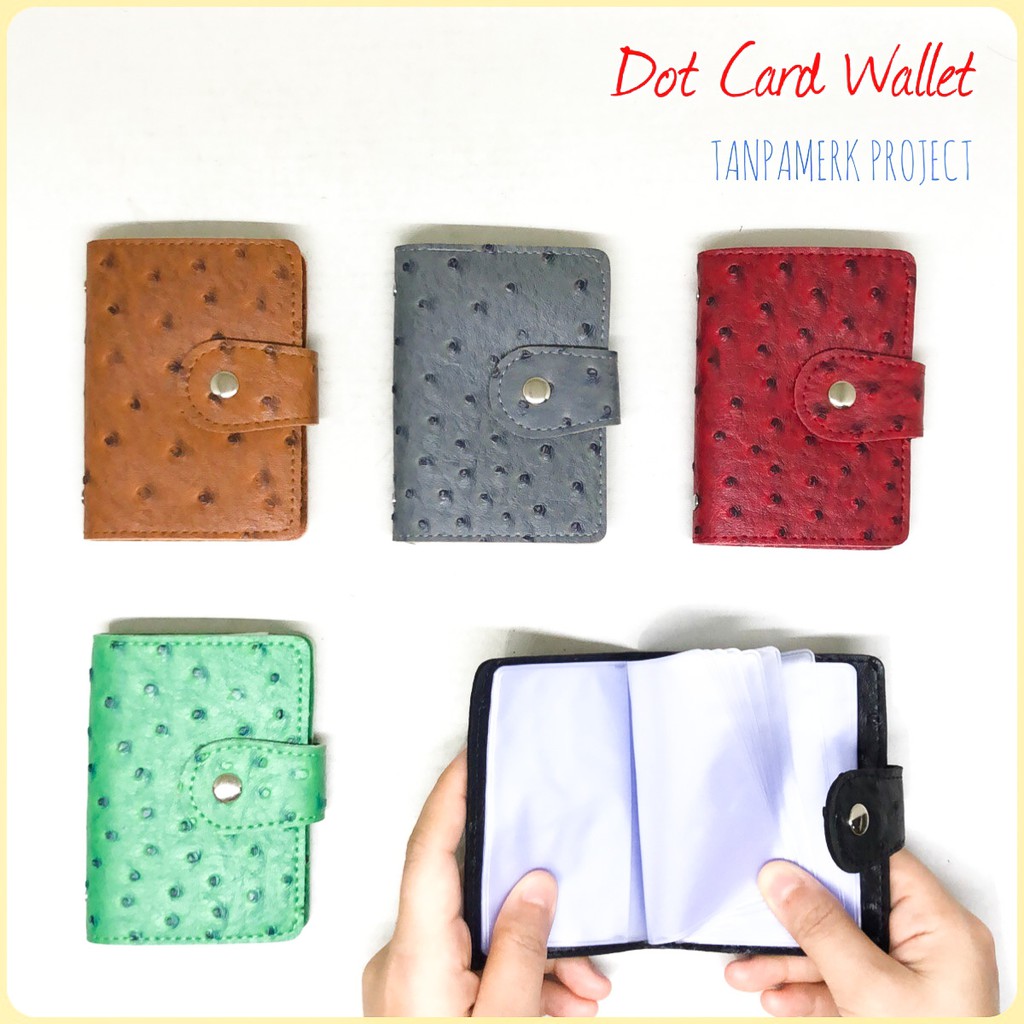 dompet original TanpaMerk dot card wallet dompet kartu dompet card murah